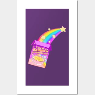 You are a rainbow of possibilities cereal Posters and Art